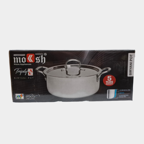 Moksh Triply Biryani Pot 28cm - Image 5