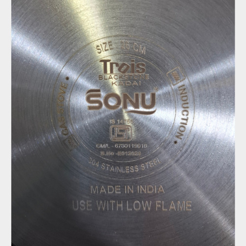 Sonu Trois Blackstone Triply Kadai 26cm - Image 4