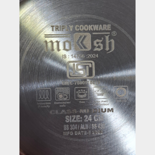 Moksh Triply Kadai 24cm - Image 2