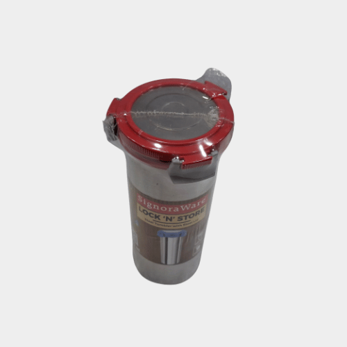 Signoraware Lock N Store Stainless Steel Tumbler 500ml - Image 3