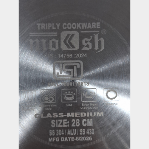 Moksh Triply Biryani Pot 28cm - Image 4